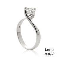 Anello Chimento Donna Bouquet in Oro bianco Diamante 0.11 Ct 1AFM030BB5140 - 1AFM030BB5140